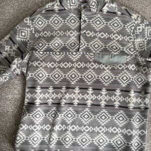 Men's Southern Grit Aztec Southwestern Navajo Fleece 1/4 Snap Pullover XL